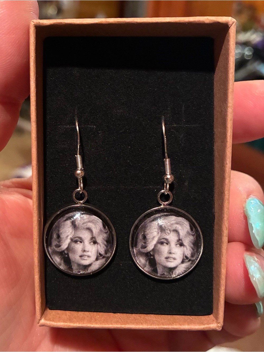 Dolly Parton Dangle Earrings